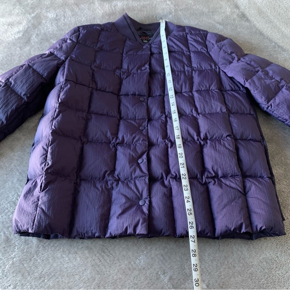 Trina by Trina Turk purple down lined bomber jacket - Picture 12 of 16